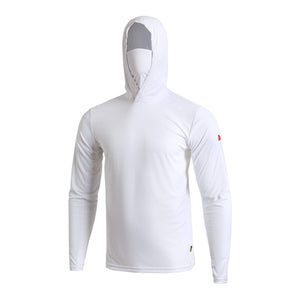 Florence Marine X Sun Pro L/S Hooded Max UPF Sun Shirt-White