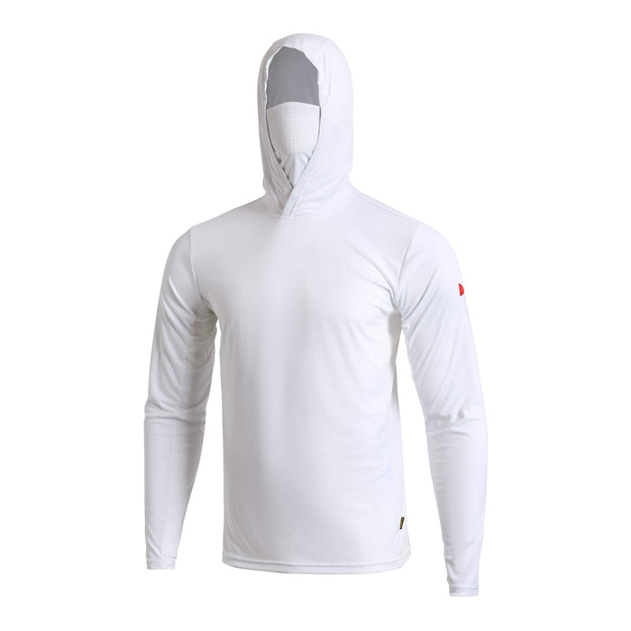 Florence Marine X Sun Pro L/S Hooded Max UPF Sun Shirt-White