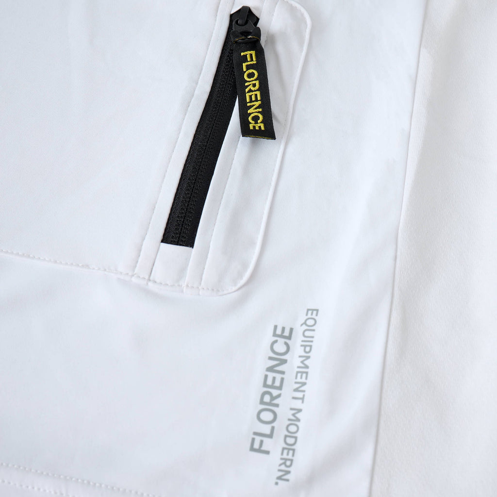 Florence Marine X Sun Pro L/S Hooded Max UPF Sun Shirt-White