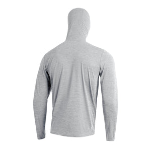 Florence Marine X Airtex Balaclava L/S Hooded Sun Shirt-Light Heather Grey