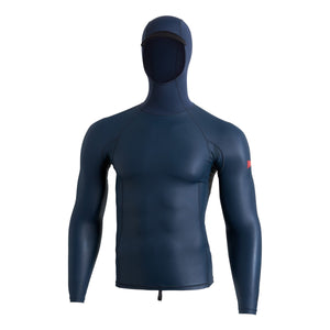 Florence Marine X Windshield L/S Hooded 2.0 Rashguard-Navy