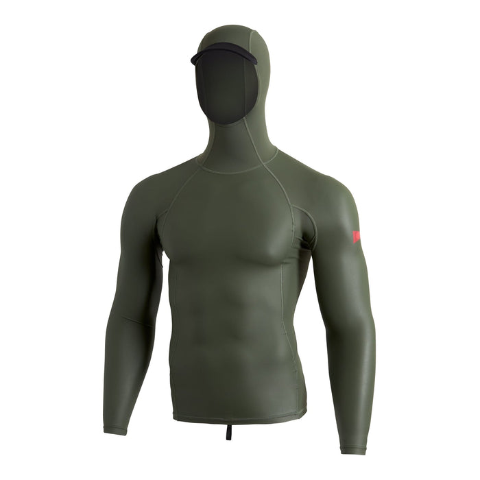 Florence Marine X Windshield L/S Hooded 2.0 Rashguard-Thyme