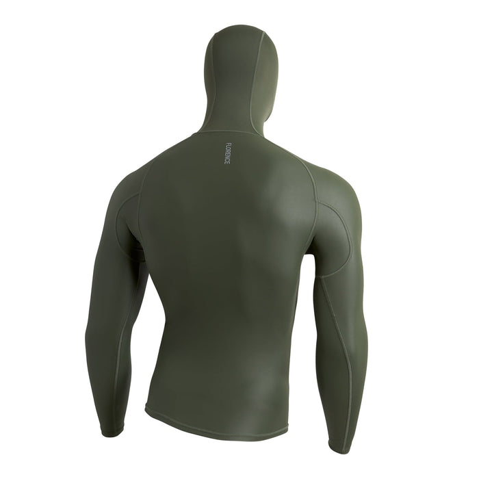 Florence Marine X Windshield L/S Hooded 2.0 Rashguard-Thyme