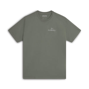 Florence Marine X Crew Tee-Moss Grey