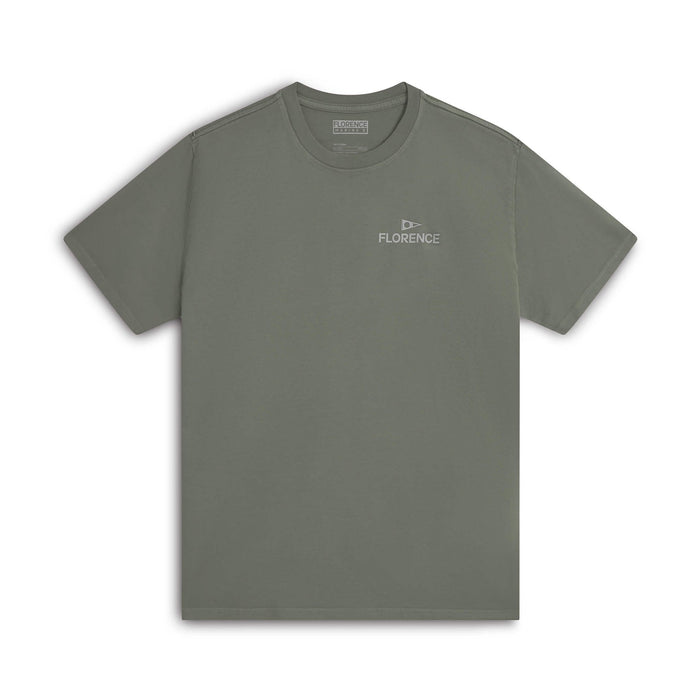 Florence Marine X Crew Tee-Moss Grey