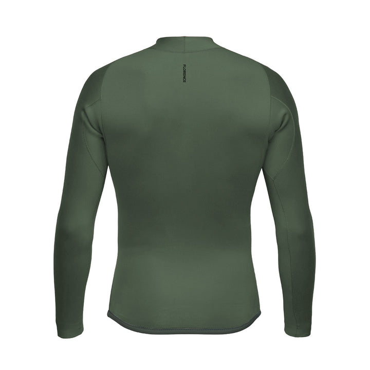 Florence Marine X 1.5mm Flatlock Wetsuit Top-Burnt Olive