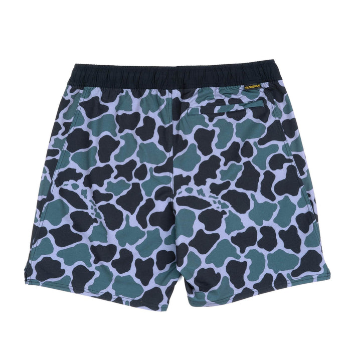 Florence Marine X Standard Issue Elastic Shorts-Dark Emerald Camo