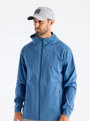 Free Fly Cloudshield Rain Jacket-Heron Blue