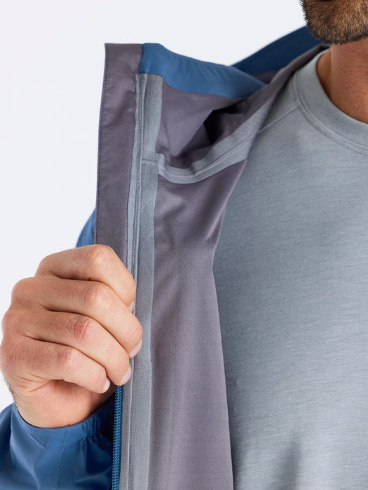 Free Fly Cloudshield Rain Jacket-Heron Blue