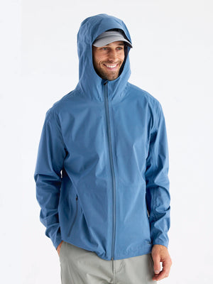 Free Fly Cloudshield Rain Jacket-Heron Blue