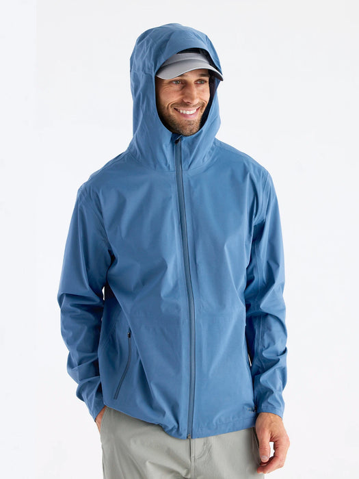 Free Fly Cloudshield Rain Jacket-Heron Blue