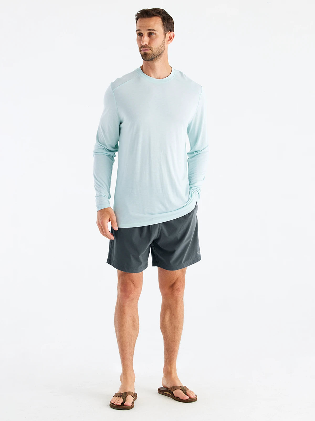 Free Fly Breeze Short 6" Shorts-Storm Cloud