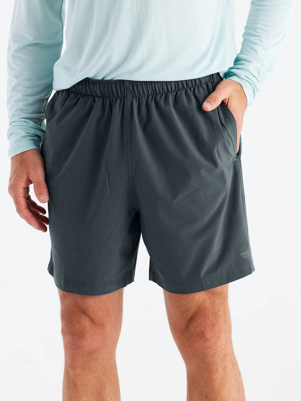 Free Fly Breeze Short 6" Shorts-Storm Cloud