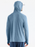 Free Fly Bamboo Shade Hooded L/S Shirt-Heather Slate Blue