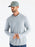 Free Fly Bamboo Shade Hooded L/S Shirt-Heather Aspen Grey