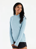 Free Fly Bamboo Shade Lightweight Hooded L/S Shirt-Ocean Mist