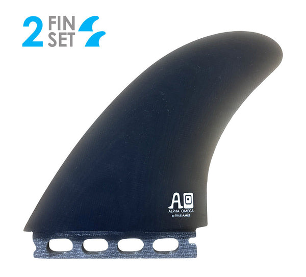 True Ames Campbell Brothers Alpha Omega Twin Fin Set-Smoke — REAL