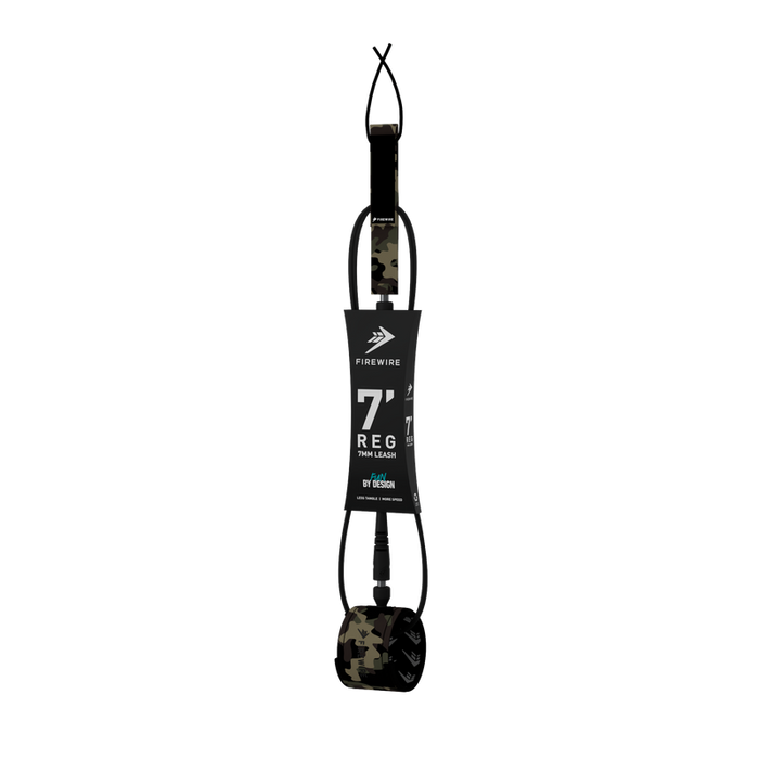 Firewire All Day Leash-Camo-7' x 7mm