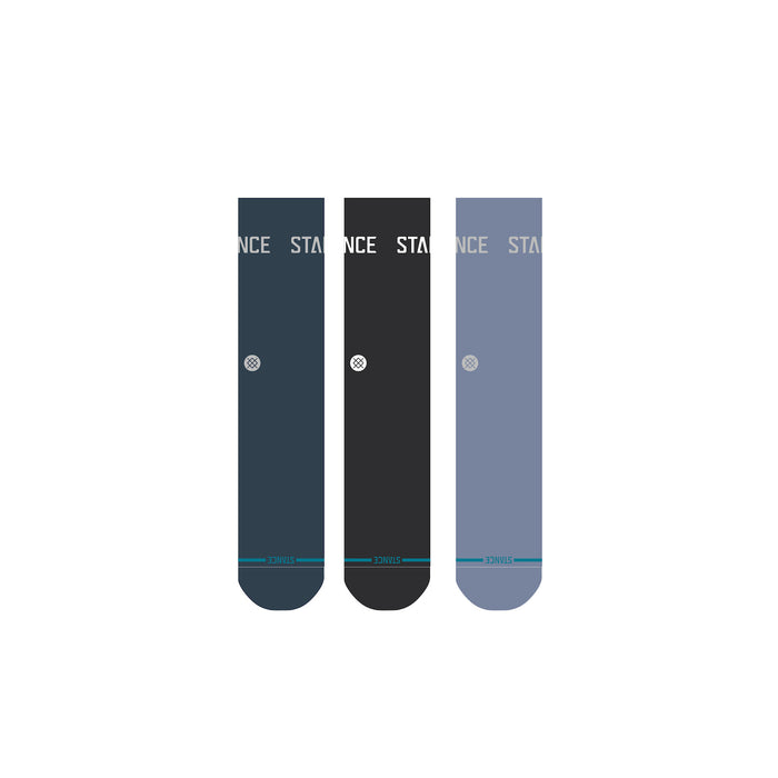 Stance Origin 3 Pack Socks-Indigo