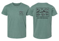 REAL Coastal Field Guide Youth Tee-Heather Dusty Blue