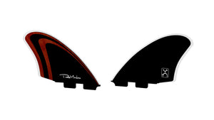 Firewire Machado Twin Keel Fin Set-Red/Blk