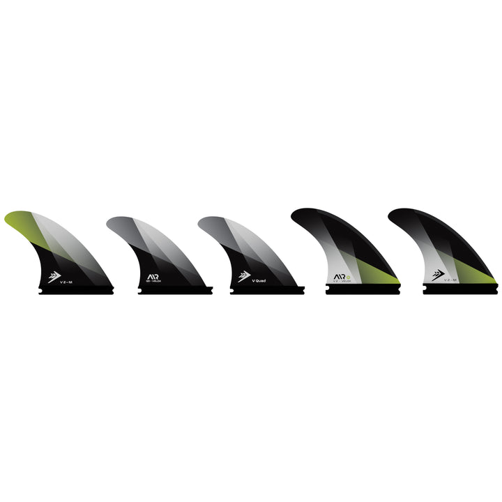 Firewire Velox Single Tab Tri/Quad Fin Set-Green-Medium