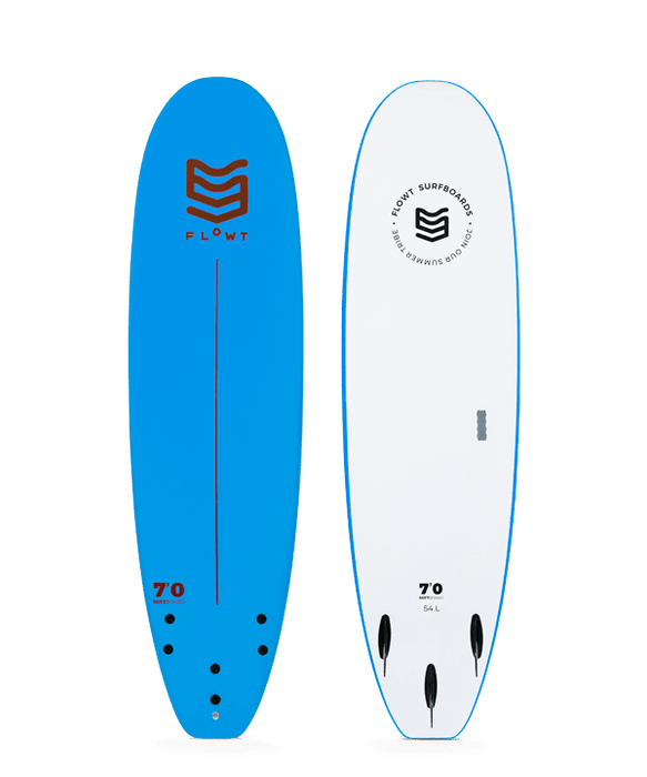 Actual Board: Flowt Standard Soft Top 7'0"-Blue — 54L