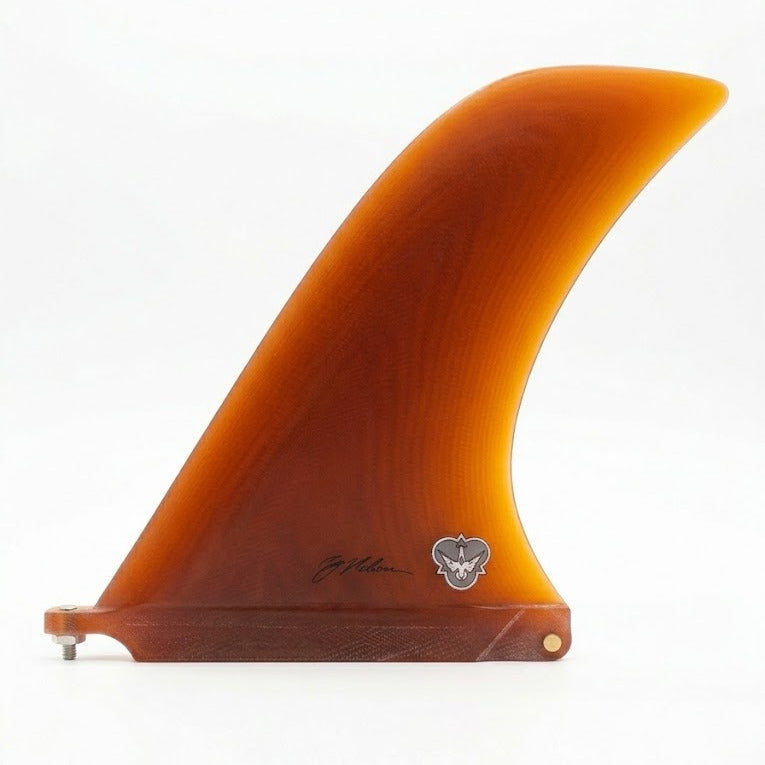 Flying Diamonds Noserider Fiberglass Single Fin-Amber
