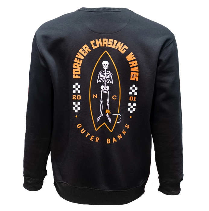 REAL Forever Shredder Crew Sweatshirt-Black