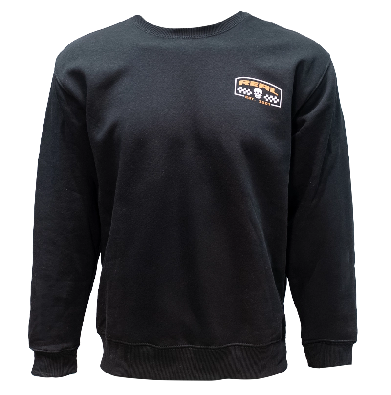 REAL Forever Shredder Crew Sweatshirt-Black