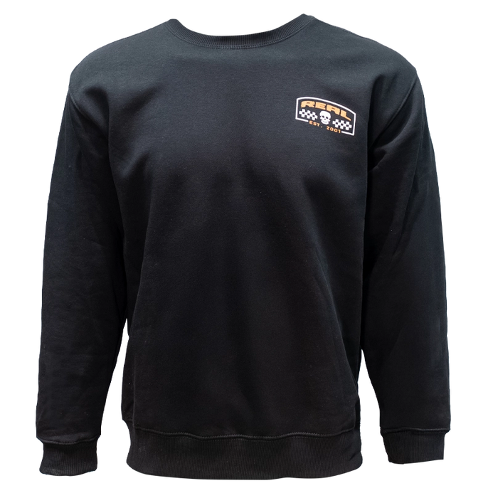 REAL Forever Shredder Crew Sweatshirt-Black