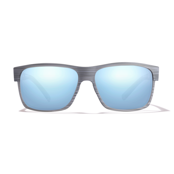 Cordina Sawyer 2 Sunglasses-Matte Grey Stripe/Blue Mirror Polar