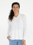 Free Fly Bamboo Slub Hooded L/S Shirt-Sea Salt