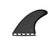 Futures EA Rake Fiberglass Tri Fin Set-Grey/Black-Medium