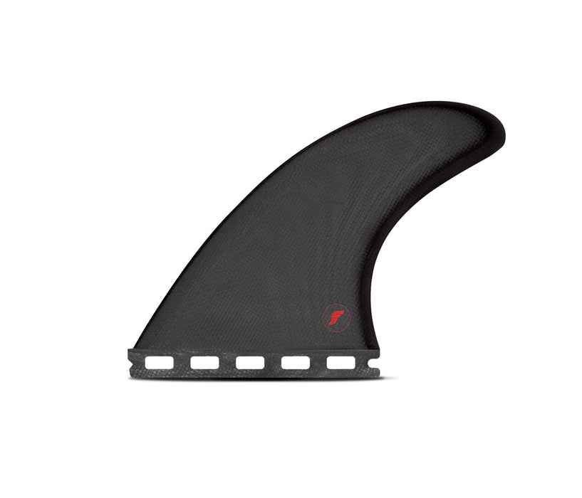 Futures EA Rake Fiberglass Tri Fin Set-Grey/Black-Medium