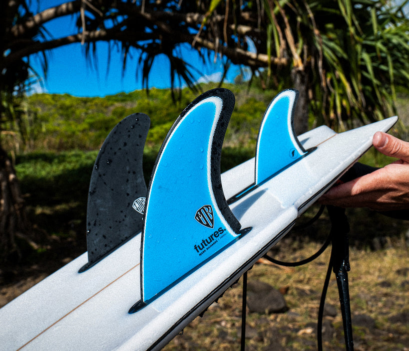 Futures MR Twin+1 Fin Set-Blue/White/Black