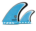 Futures MR Twin+1 Fin Set-Blue/White/Black