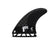 Futures Ando Blackstix Tri Fin Set-Black-Large