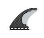 Futures Vector 3/2 Blackstix Tri Fin Set-Silver-Large