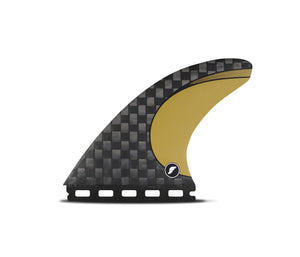 Futures Vector 3/2 Blackstix Tri Fin Set-Gold-Medium