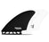Futures Christenson Keel Fiberglass Twin Fin Set-Black/White