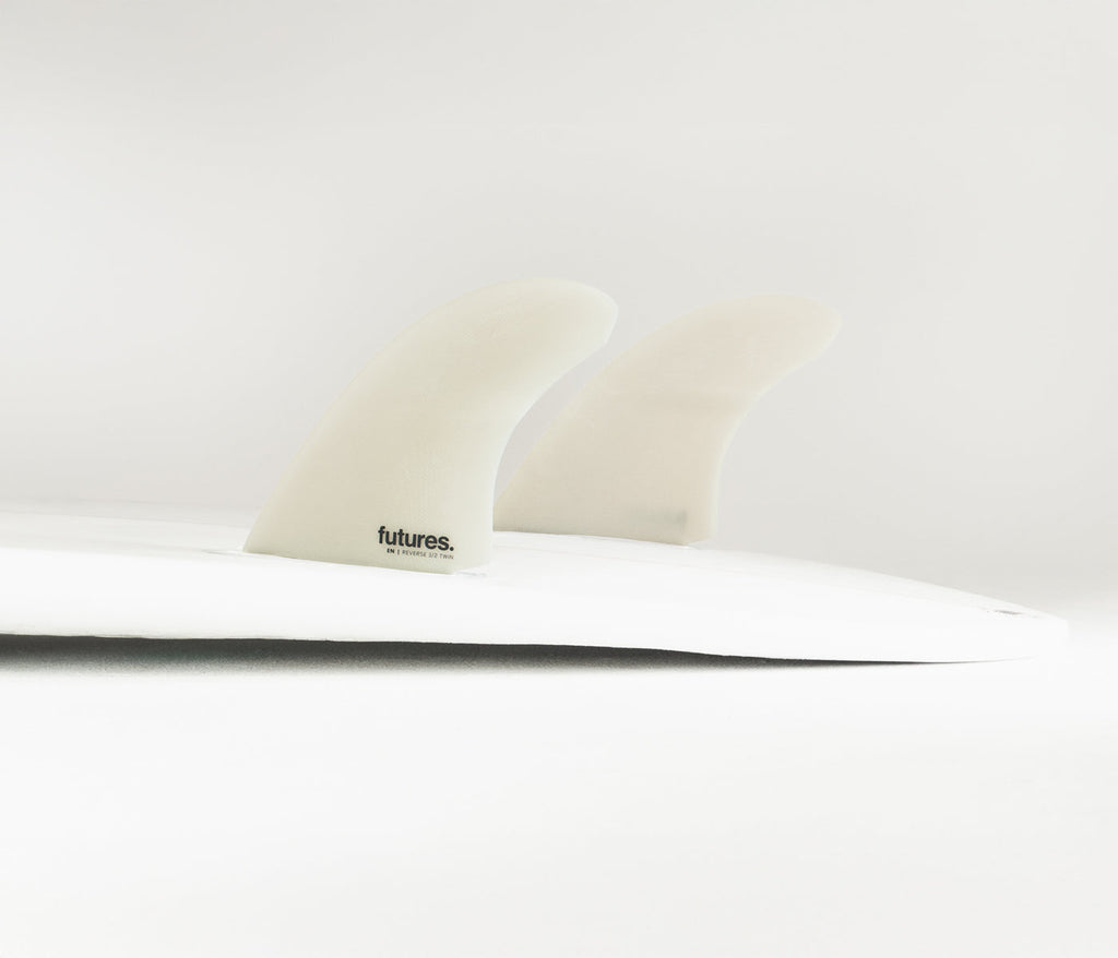 Futures En 3/2 Reverse Fiberglass Twin Fin Set-Grey