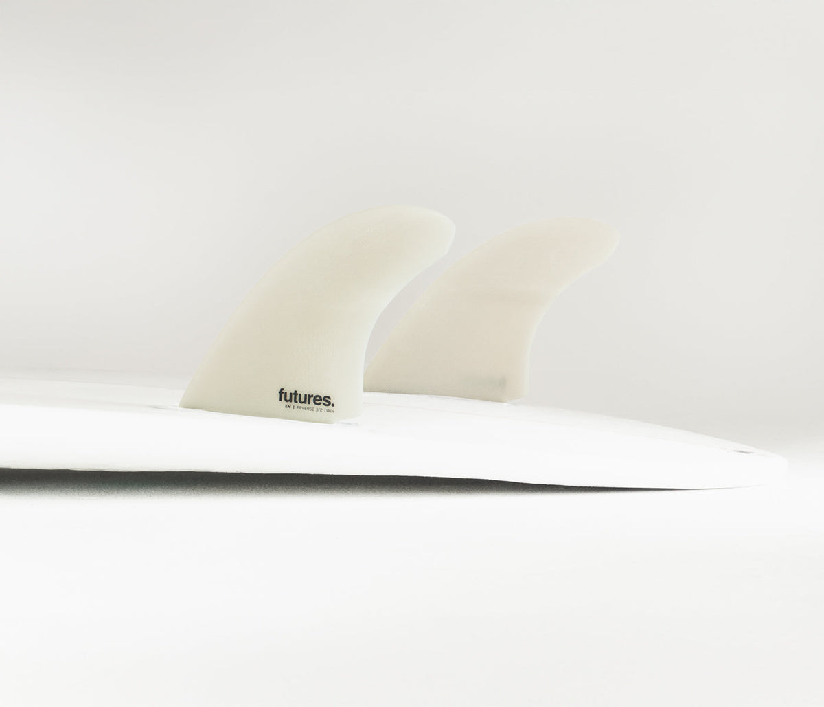 Futures En 3/2 Reverse Fiberglass Twin Fin Set-Grey