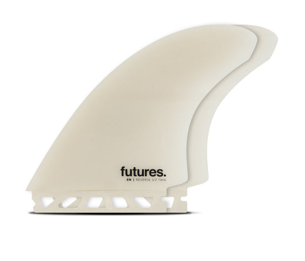 Futures En 3/2 Reverse Fiberglass Twin Fin Set-Grey — REAL Watersports