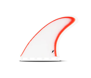 Futures Ethan Ewing Fiberglass Tri Fin Set-White/Red-Large