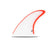 Futures Ethan Ewing Fiberglass Tri Fin Set-White/Red-Large