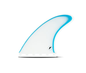 Futures Ethan Ewing Fiberglass Tri Fin Set-White/Blue-Medium