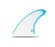 Futures Ethan Ewing Fiberglass Tri Fin Set-White/Blue-Medium