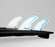 Futures Ethan Ewing Fiberglass Tri Fin Set-White/Blue-Medium