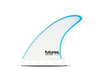 Futures Ethan Ewing Fiberglass Tri Fin Set-White/Blue-Medium